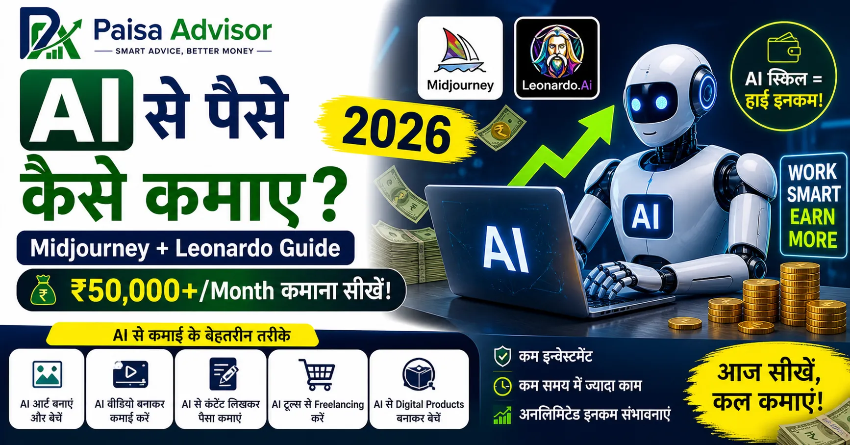 AI से कमाने के आसान तरीके